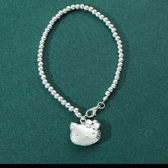 New 925 stamped Hello kitty Locket and Bracelet set - Picture 3 of 16